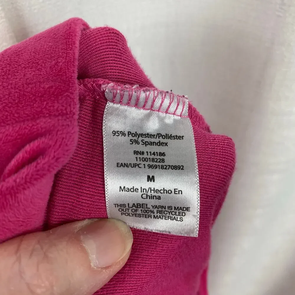 Juicy Couture Vintage Hot Pink Velour Track Suit Pants Sz.M Jacket Sz.XL - Picture 6 of 16
